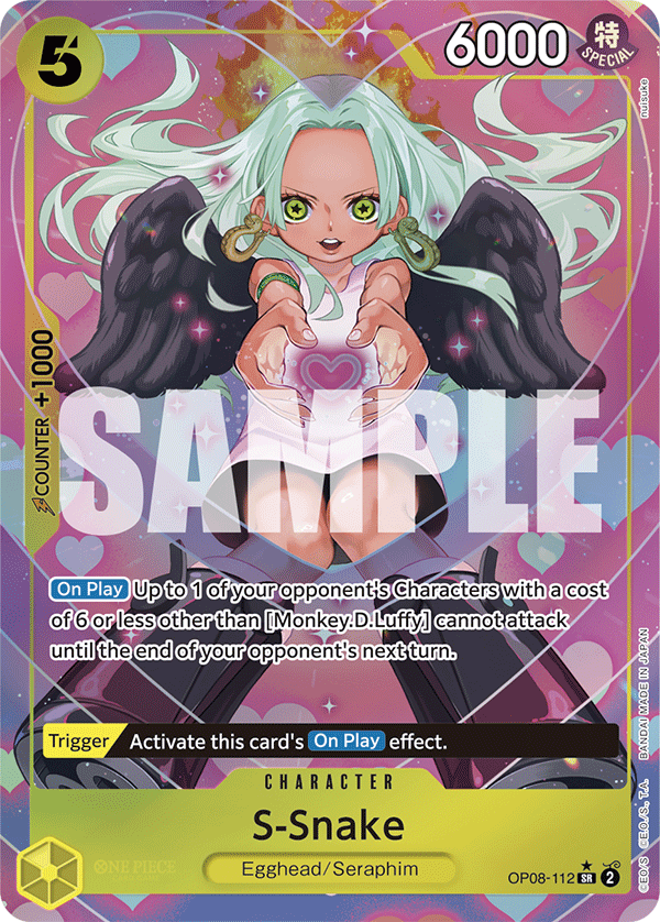 S-Snake (Character) (OP08-112) (SR) (Alternate Art)