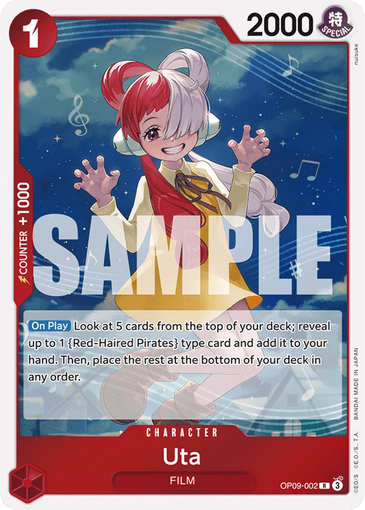Uta (Character) (OP09-002) (R)