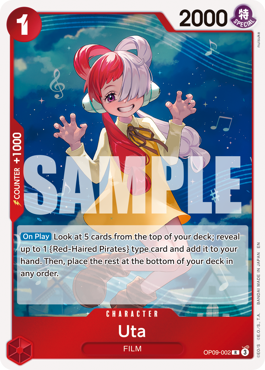 Uta (Character) (OP09-002) (R) (FOIL) (PRB02)