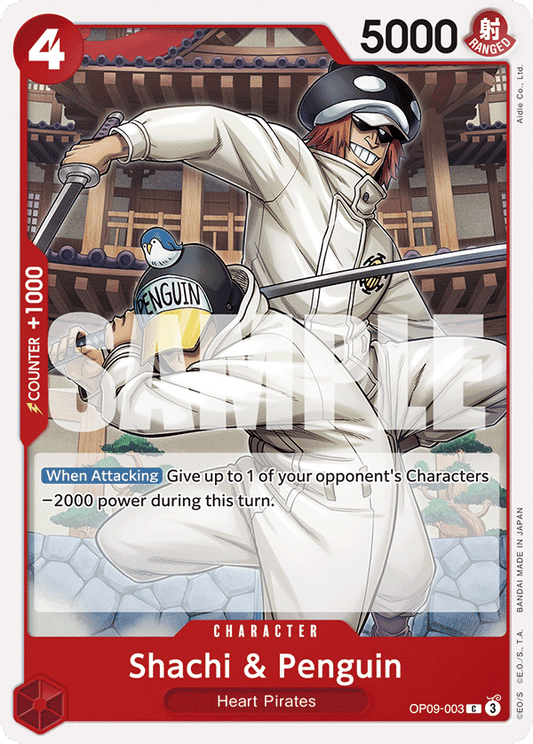 Shachi & Penguin (Character) (OP09-003) (C)