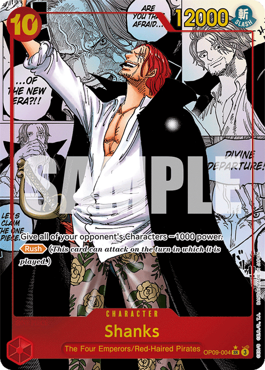 Shanks (Character) (OP09-004) (SR) (Alternate Art) (Manga Rare)
