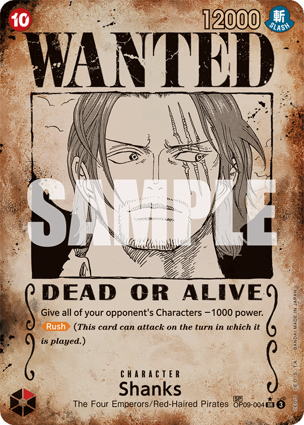 Shanks (Character) (OP09-004) (SP)