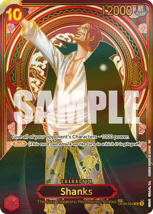 Shanks (Character) (OP09-004) (OP13) (SP) (Gold)