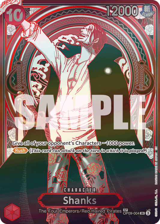 Shanks (Character) (OP09-004) (OP13) (SP) (Silver)