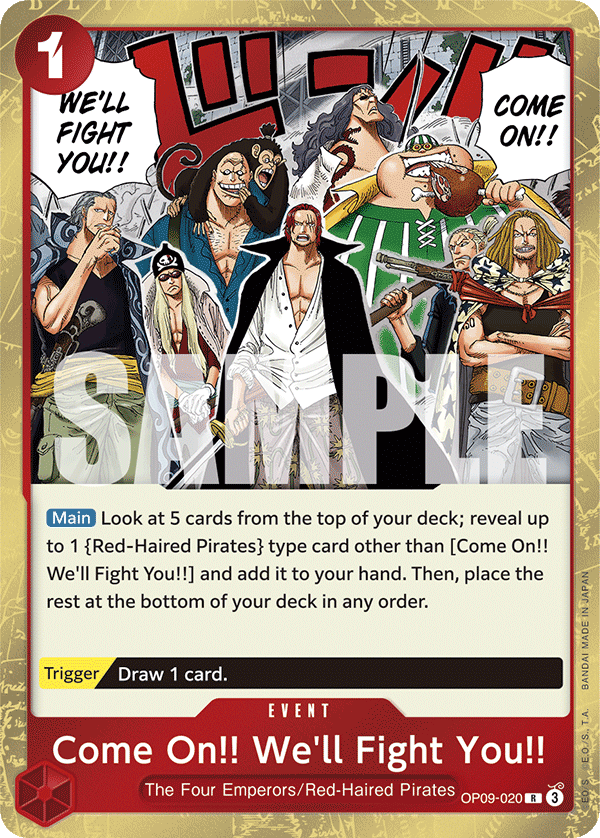 Come On !! We’ll Fiight You !! (Event) (OP09-020) (R)