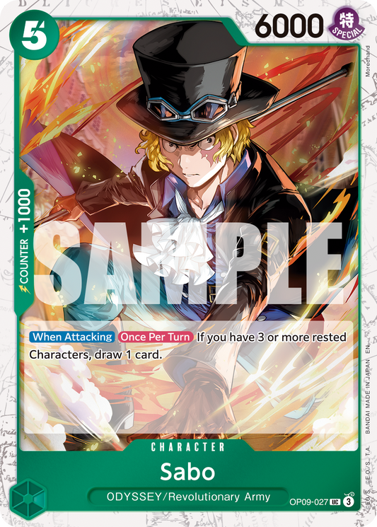 Sabo (Character) (OP09-027) (UC) (FOIL) (PRB02)