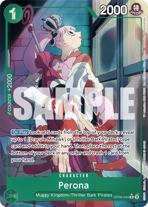 Perona (Character) (OP09-034) (Alternate Art)