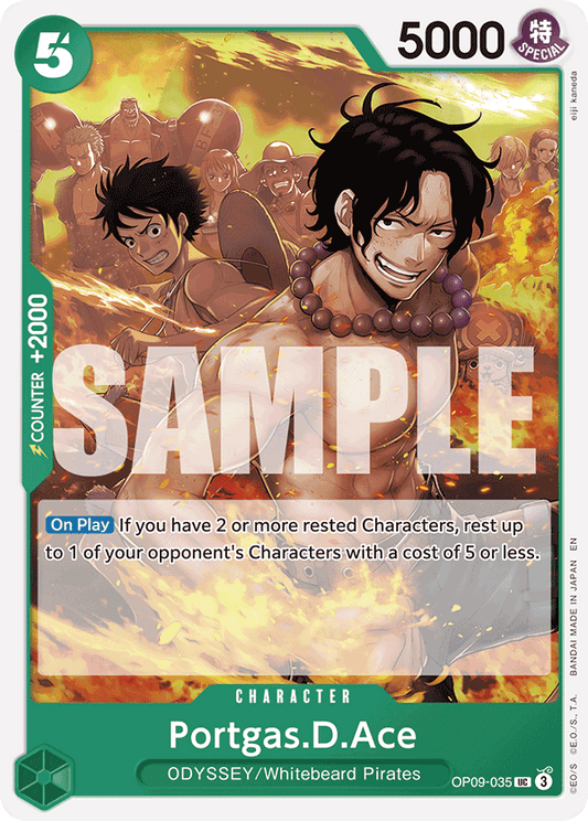Portgas D Ace (Character) (OP09-035) (ST28 Reprint) (UC)