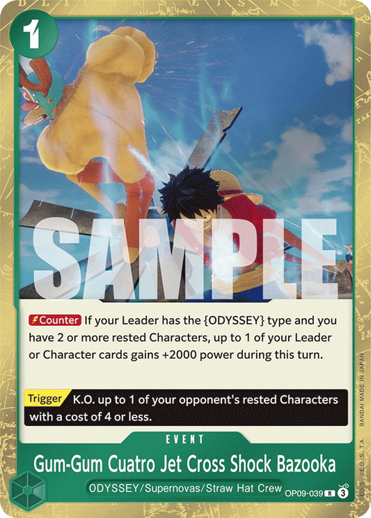 Gum-Gum Cuatro Jet Cross Shock Bazooka (Event) (OP09-039) (R)