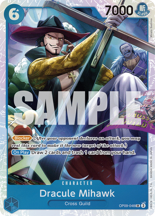 Dracule Mihawk (Character) (OP09-048) (SR)