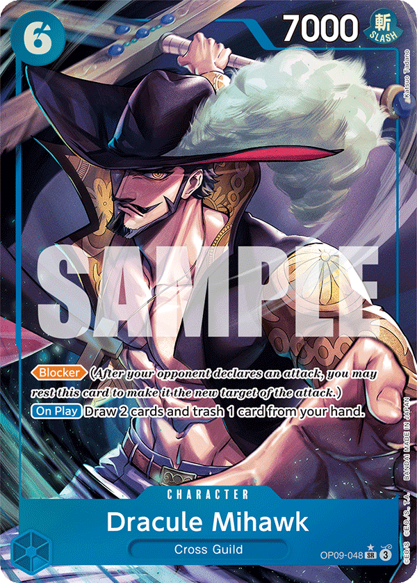 Dracule Mihawk (Character) (OP09-048) (SR) (Alternate Art)
