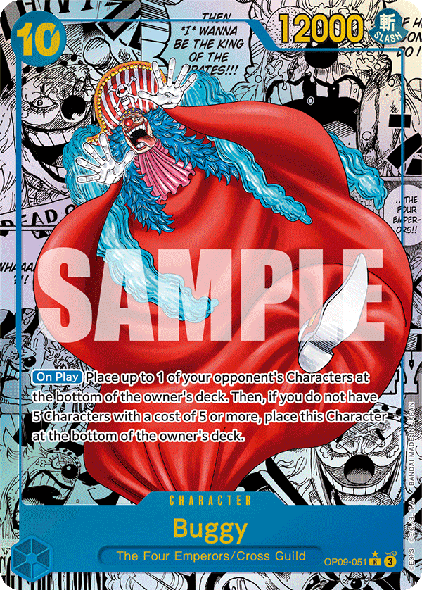 Buggy (Character) (OP09-051) (Alternate Art) (Manga Rare)