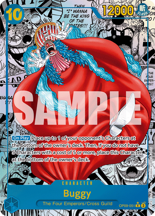 Buggy (Character) (OP09-051) (Alternate Art) (Manga Rare)