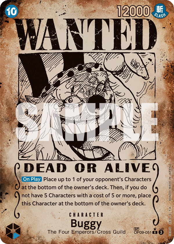 Buggy (Character) (OP09-051) (SP)
