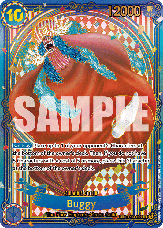 Buggy (Character) (OP14 Reprint) (OP09-051) (R) (SP GOLD)