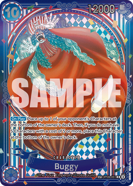 Buggy (Character) (OP14 Reprint) (OP09-051) (R) (SP SILVER)