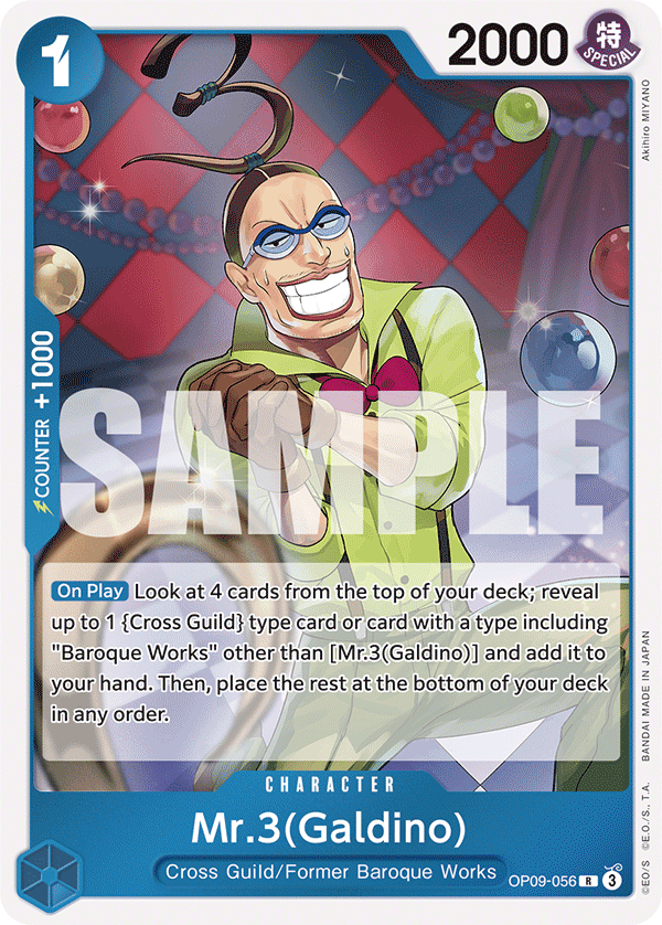 Mr 3 (Galdino) (Character) (OP09-056) (R)