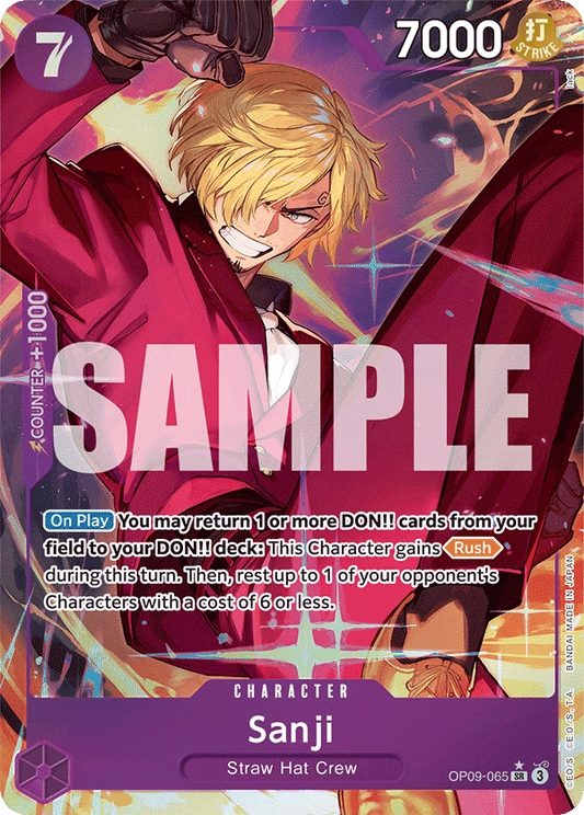 Sanji (Character) (OP09-065) (SR) (Alternate Art)