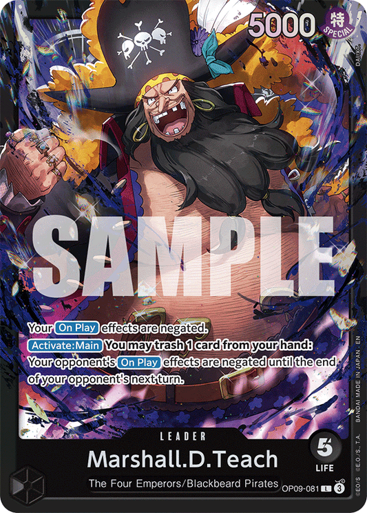 Marshall D Teach (Leader) (OP09-081) (ST27 Reprint) (L)