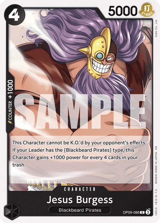Jesus Burgess (Character) (OP09-086) (ST27 Reprint) (R)