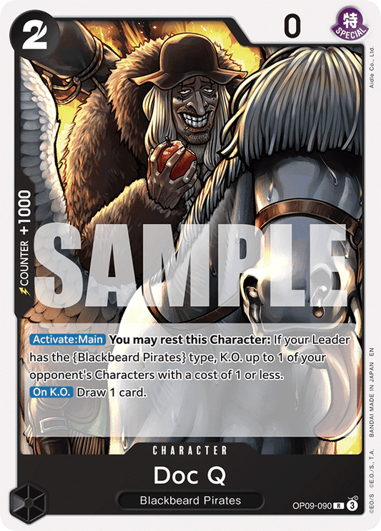 Doc Q (Character) (OP09-090) (ST27 Reprint) (R)
