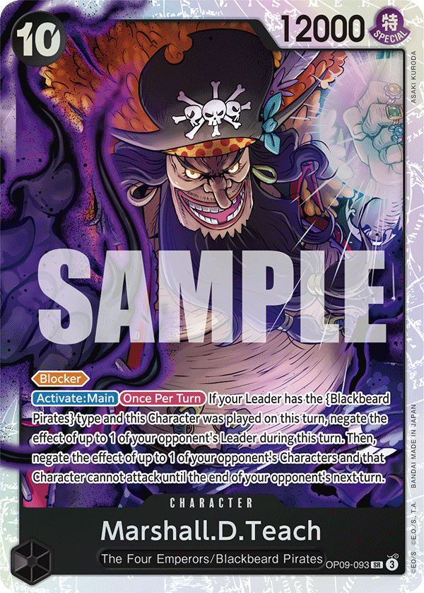 Marshall D Teach (Character) (OP09-093) (SR)