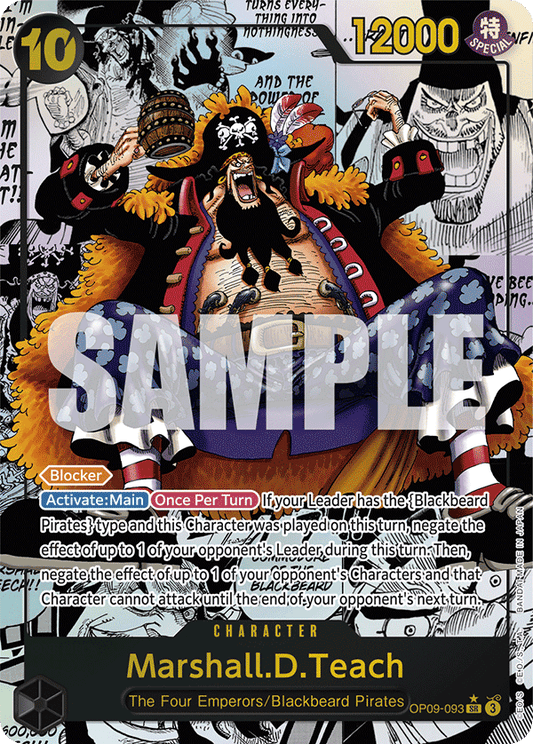 Marshall D Teach (Character) (OP09-093) (SR) (Alternate Art) (Manga Rare)