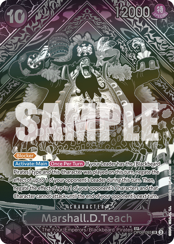Marshall D Teach (Character) (OP09-093) (SR) (SP) (Silver)