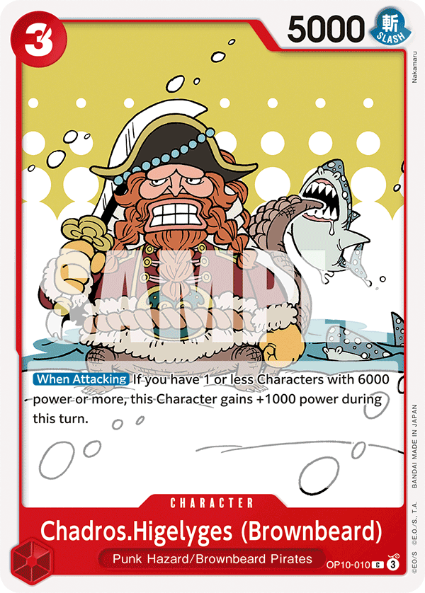 Chadros Higelyges (Brownbeard) (Character) (OP10-010) (C)