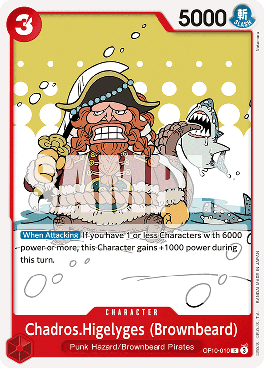 Chadros Higelyges (Brownbeard) (Character) (OP10-010) (C)