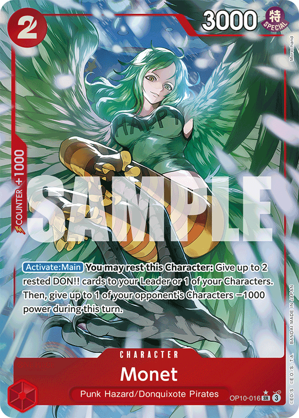 Monet (Character) (OP10-016) (SR) (Alternate Art)