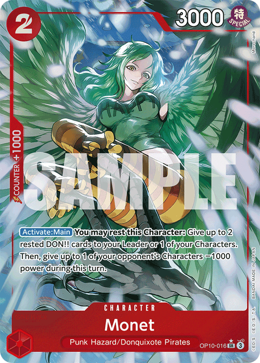 Monet (Character) (OP10-016) (SR) (Alternate Art)