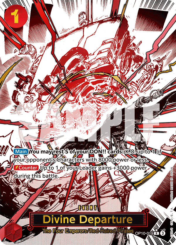 Divine Departure (Event) (OP10-019) (R) (Alternate Art)