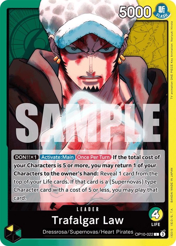 Trafalgar Law (Leader) (OP10-022) (L)