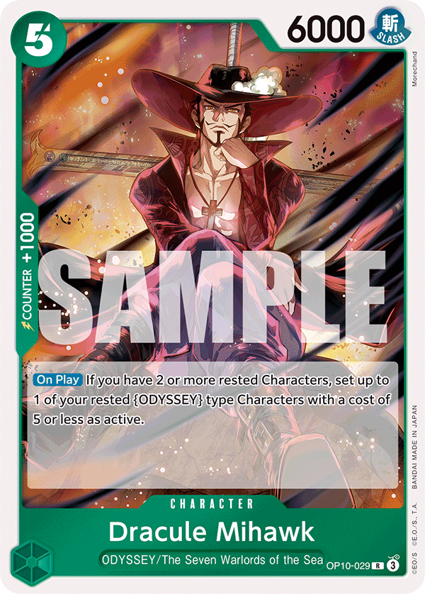 Dracule Mihawk (Character) (OP10-029) (R)