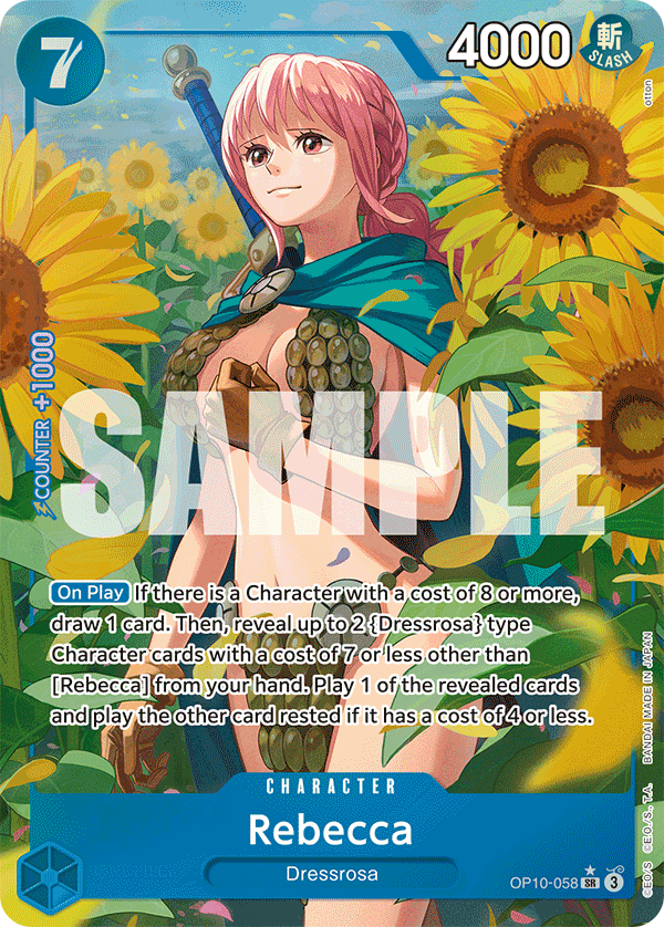 Rebecca (Character) (OP10-058) (SR) (Alternate Art)