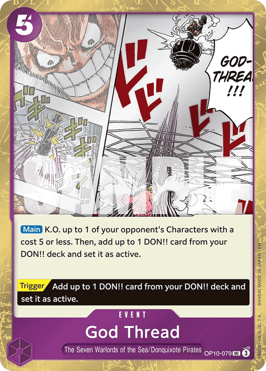 God-Thread (Character) (OP10-079) (UC) (Pirate Foil) (PRB02)