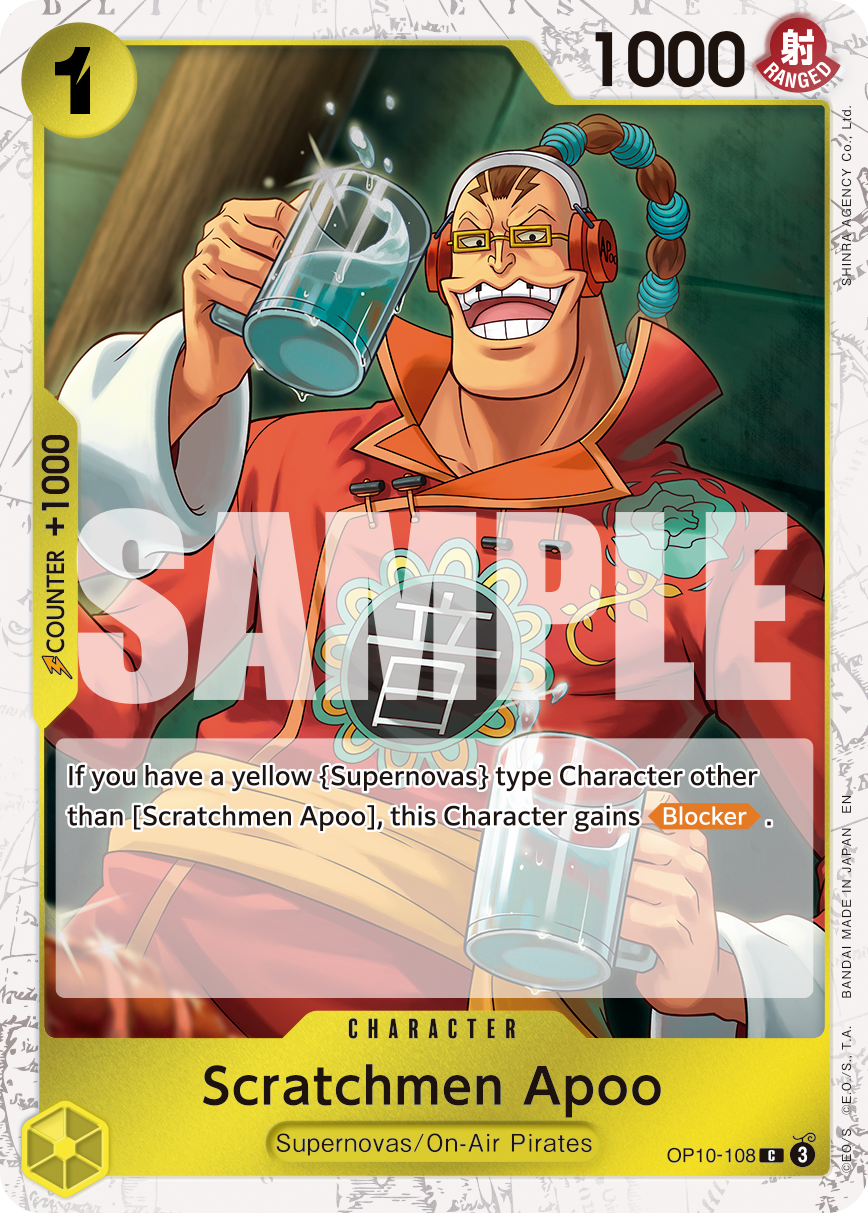 Scratchmen Apoo (Character) (OP10-108) (C) (FOIL) (PRB02)