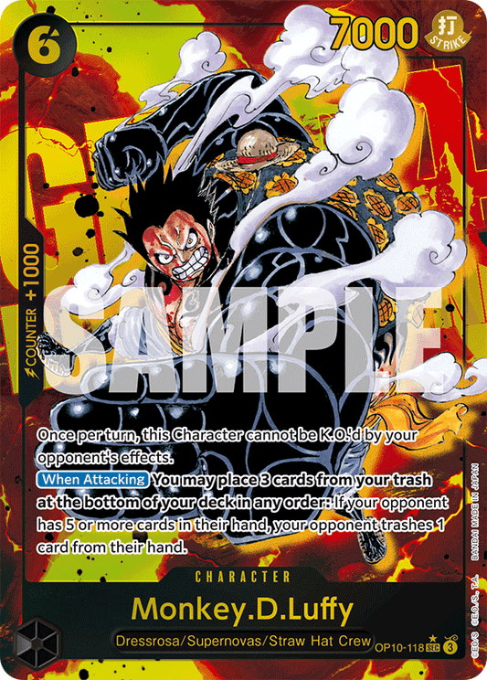 Monkey D Luffy (Character) (OP10-118) (SEC) (Alternate Art)