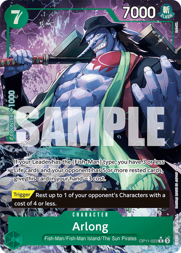 Arlong (Character) (OP11-023) (R) (Alternate Art)