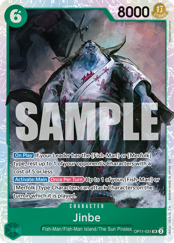 Jinbe (Character) (OP11-031) (SR)