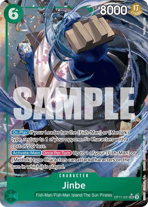 Jinbe (Character) (OP11-031) (SR) (Alternate Art)
