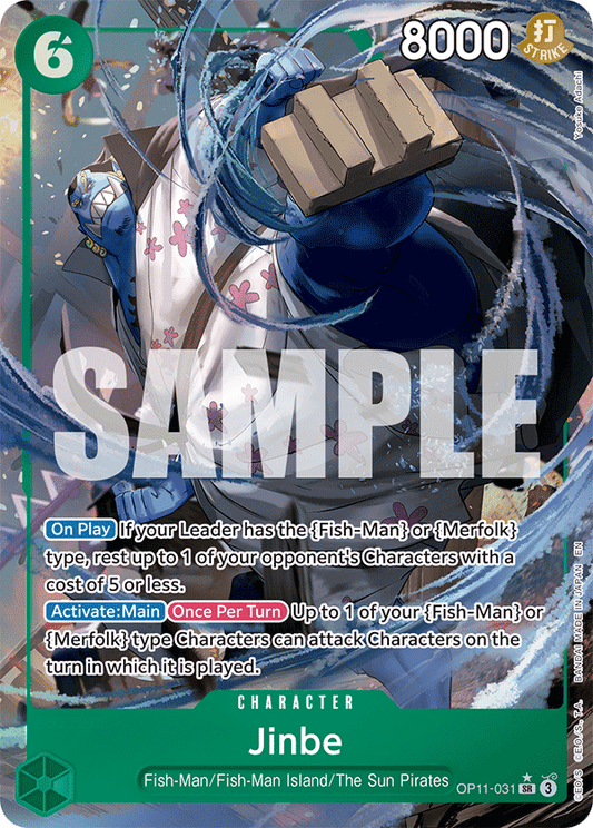 Jinbe (Character) (OP11-031) (SR) (Alternate Art)