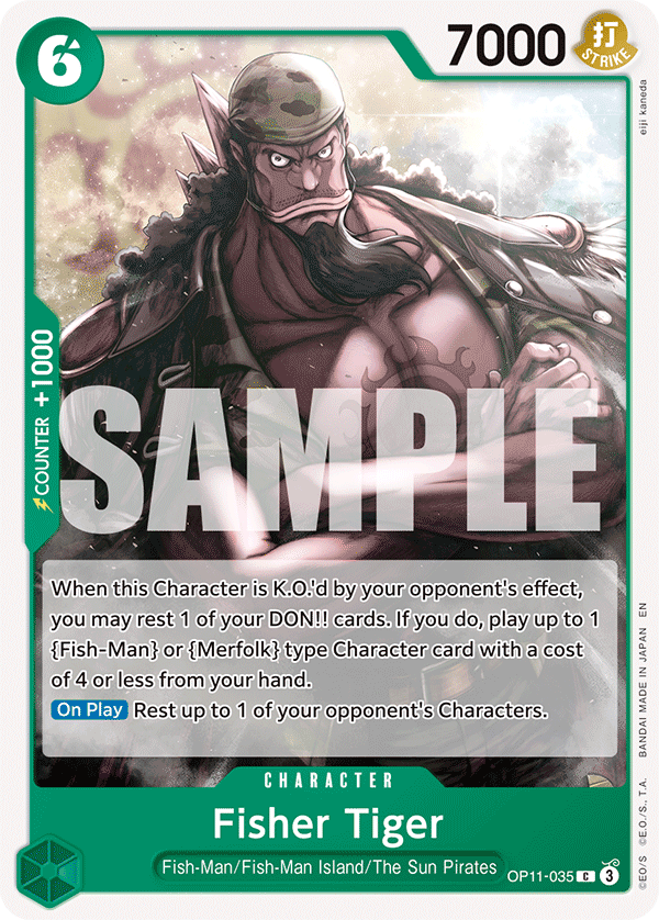 Fisher Tiger (Character) (OP11-035) (C)