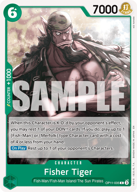 Fisher Tiger (Character) (OP11-035) (C)