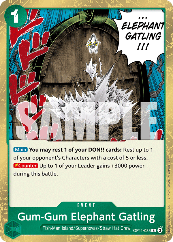 Gum-Gum Elephant Gatling (Event) (OP11-038) (R)