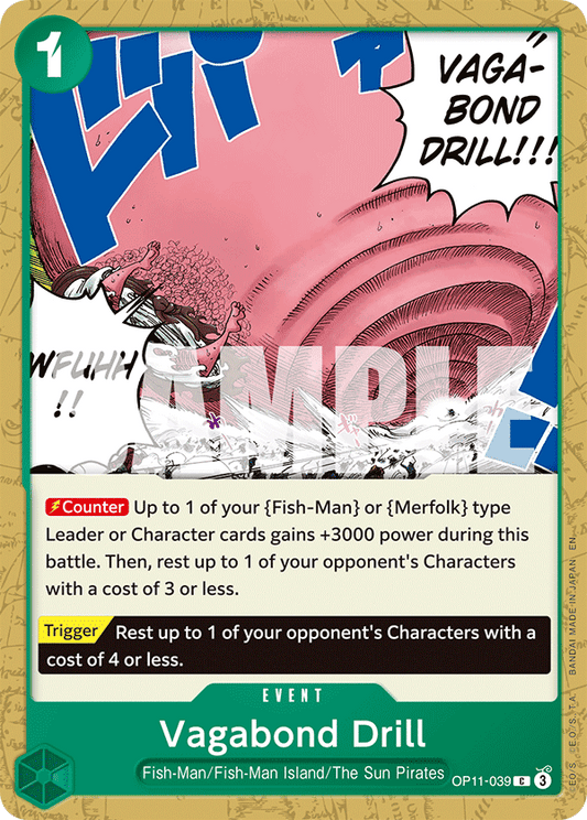 Vagabond Drill (Event) (OP11-039) (C)