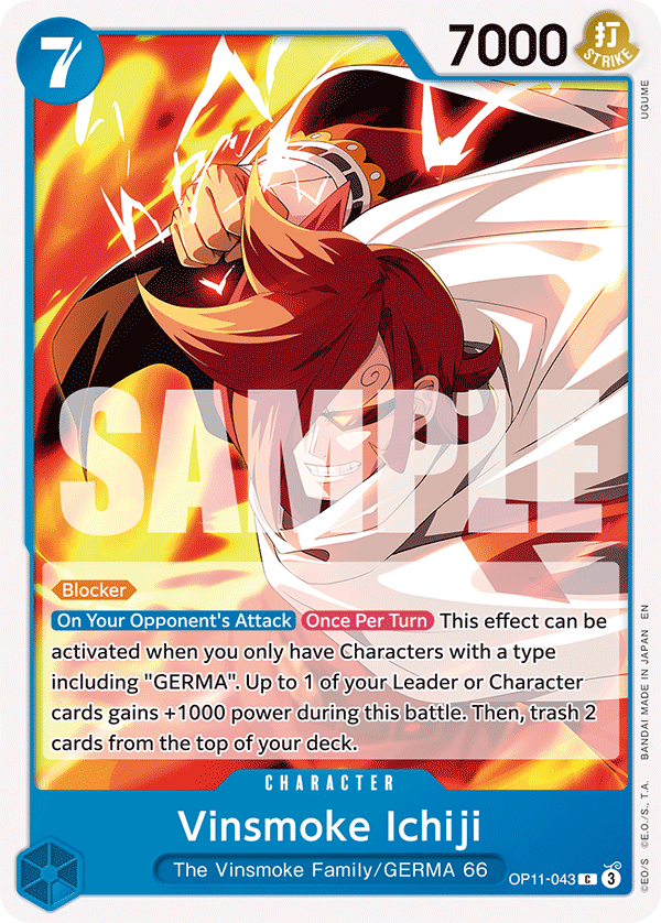 Vinsmoke Ichiji (Character) (OP11-043) (C)