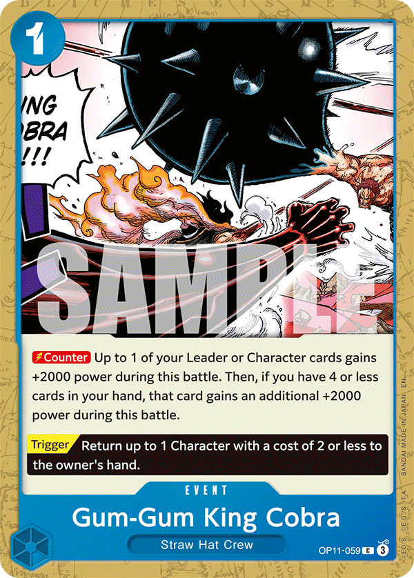 Gum-Gum King Cobra (Event) (OP11-059) (C)