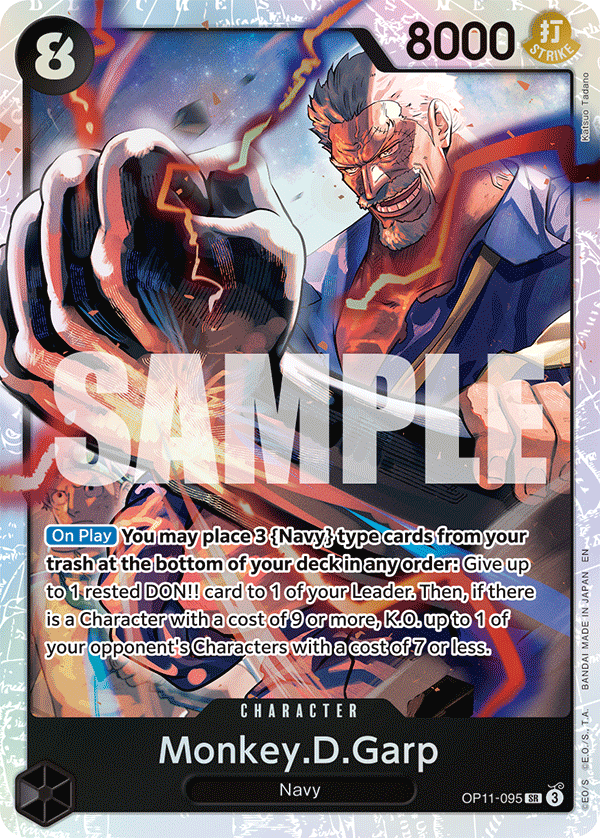 Monkey D Garp (Character) (OP11-095) (SR)